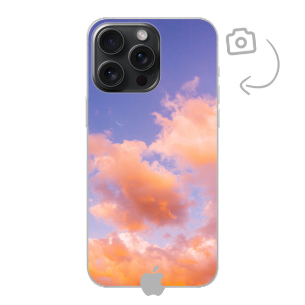 Etui de téléphone en flexibel imprimé au dos pour iPhone 15 Pro Max