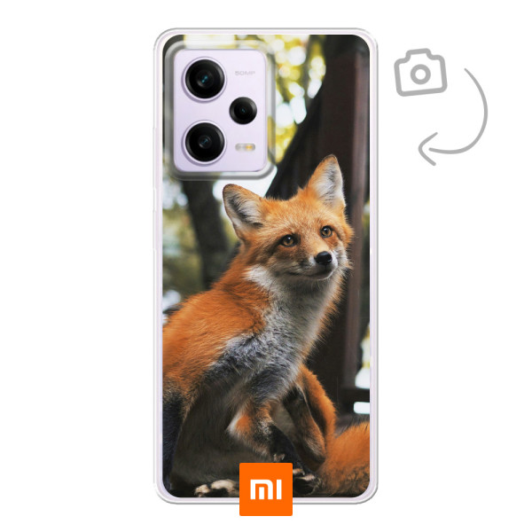 Etui de téléphone en flexibel imprimé au dos pour Xiaomi Redmi Note 12/Redmi Note 12R