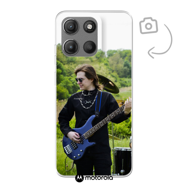 Etui de téléphone en flexibel imprimé au dos pour Motorola Moto G15/G15 Power
