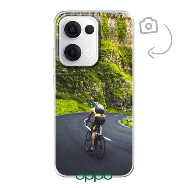 Etui de téléphone en flexibel imprimé au dos pour Oppo Reno13