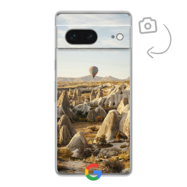 Etui de téléphone en flexibel imprimé au dos pour Google Pixel 7