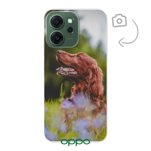 Etui de téléphone en flexibel imprimé au dos pour Oppo Reno14 F