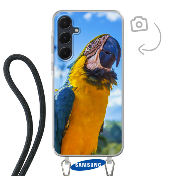 Etui de téléphone avec cordon pour Samsung Galaxy A55