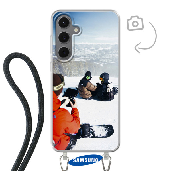 Etui de téléphone avec cordon pour Samsung Galaxy S24 FE