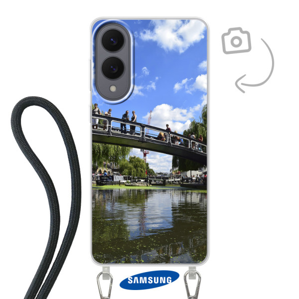 Etui de téléphone avec cordon pour Samsung Galaxy S25 Edge