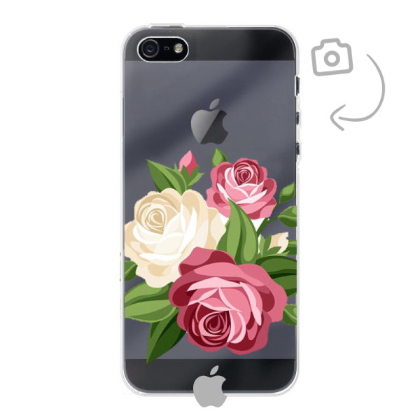 Étui de téléphone solide imprimé au dos pour iPhone 5/5s