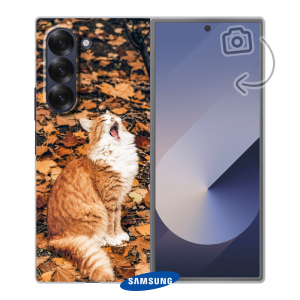 Étui de téléphone solide imprimé au dos pour Samsung Galaxy Z Fold6