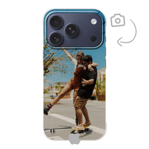 Étui de téléphone solide imprimé au dos pour iPhone 17 Pro