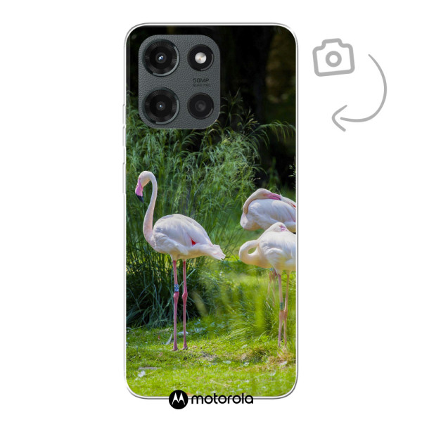 Etui de téléphone en flexibel imprimé au dos pour Motorola Moto G (2025)