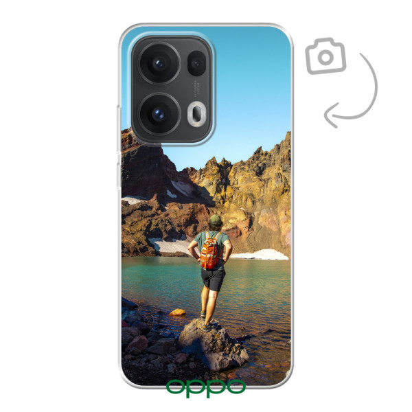 Etui de téléphone en flexibel imprimé au dos pour Oppo Reno13 Pro