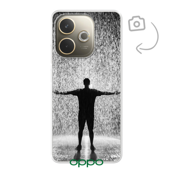 Etui de téléphone en flexibel imprimé au dos pour Oppo A5 Pro