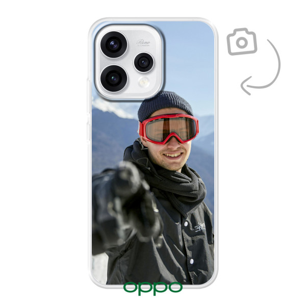 Etui de téléphone en flexibel imprimé au dos pour Oppo Reno15
