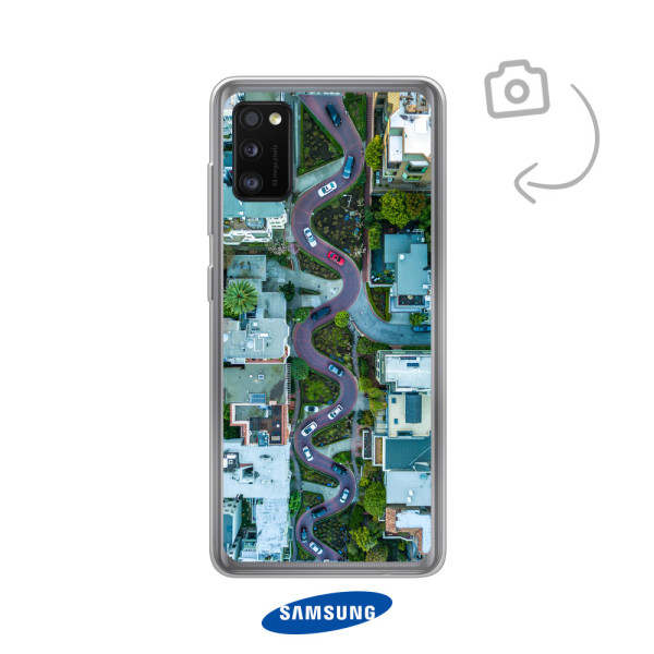Etui de téléphone en flexibel imprimé au dos pour Samsung Galaxy A41