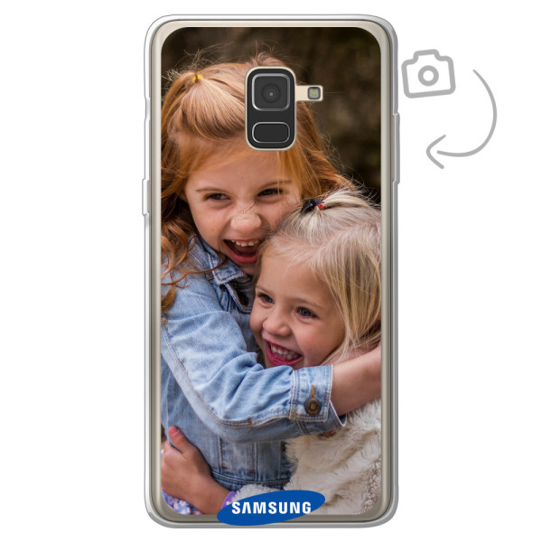 Etui de téléphone en flexibel imprimé au dos pour Samsung Galaxy A8 (2018)