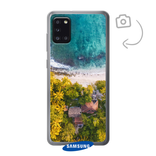 Etui de téléphone en flexibel imprimé au dos pour Samsung Galaxy A31