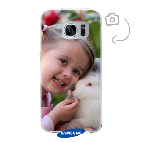 Etui de téléphone en flexibel imprimé au dos pour Samsung Galaxy S7
