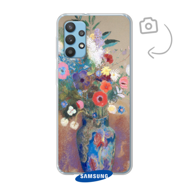 Etui de téléphone en flexibel imprimé au dos pour Samsung Galaxy A32 4G