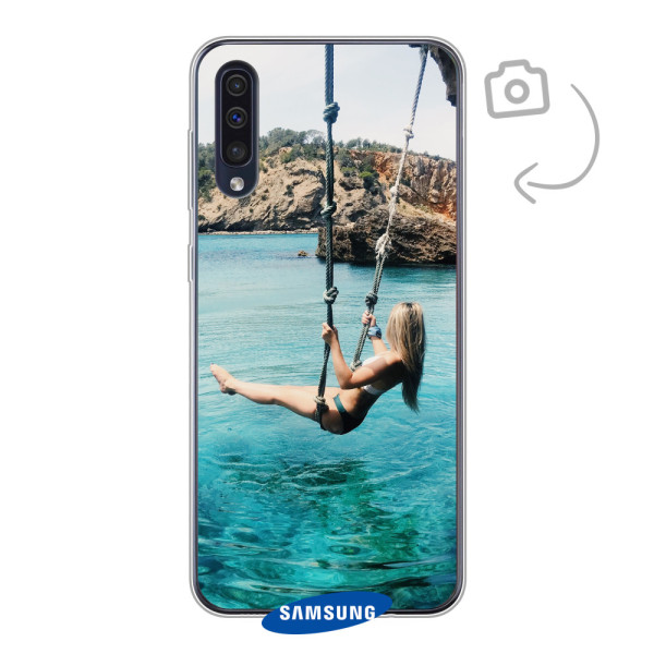 Etui de téléphone en flexibel imprimé au dos pour Samsung Galaxy A30s/A50/A50s