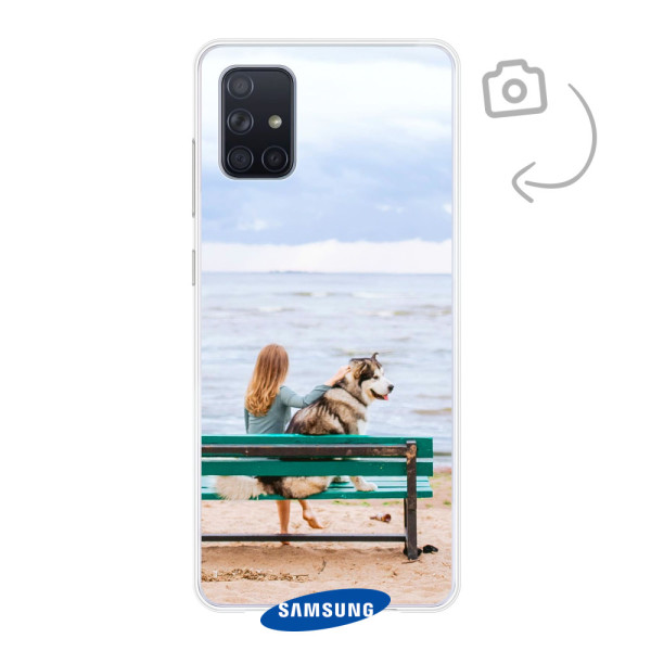 Etui de téléphone en flexibel imprimé au dos pour Samsung Galaxy A71 4G