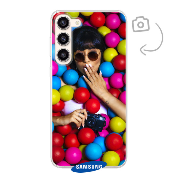Etui de téléphone en flexibel imprimé au dos pour Samsung Galaxy S23 Plus