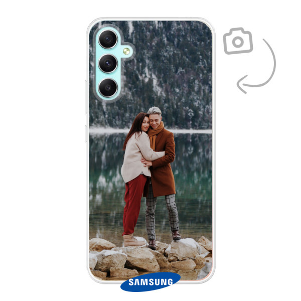 Etui de téléphone en flexibel imprimé au dos pour Samsung Galaxy A34