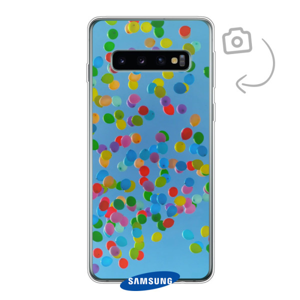 Etui de téléphone en flexibel imprimé au dos pour Samsung Galaxy S10