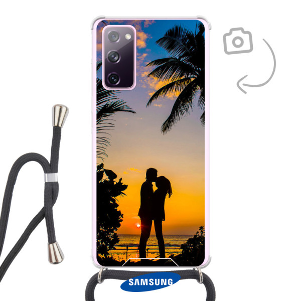 Etui de téléphone avec cordon pour Samsung Galaxy S20 FE/S20 FE 2022/S20 FE 5G