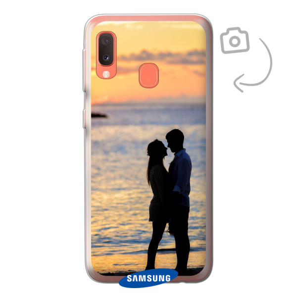 Etui de téléphone en flexibel imprimé au dos pour Samsung Galaxy A20e