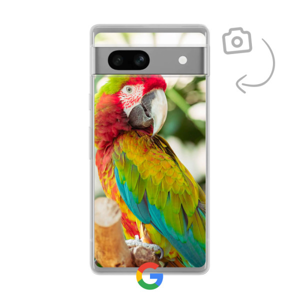Etui de téléphone en flexibel imprimé au dos pour Google Pixel 7A