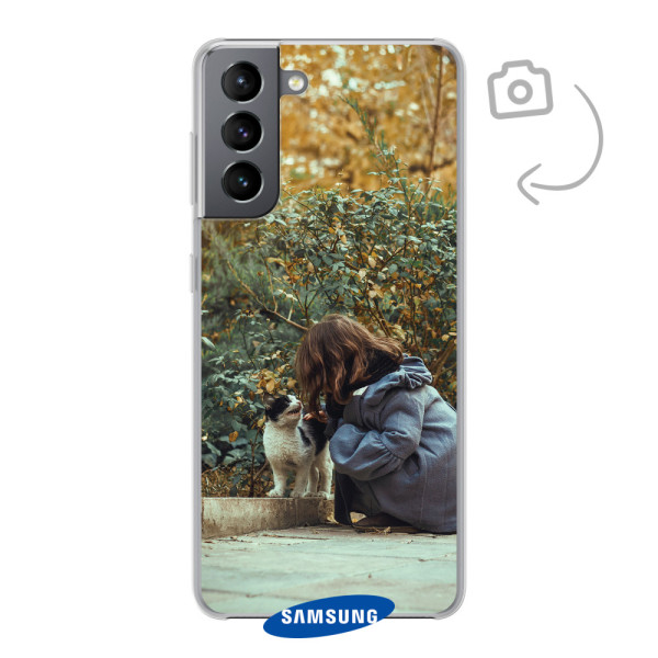 Étui de téléphone solide imprimé au dos pour Samsung Galaxy S21 5G