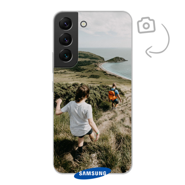 Étui de téléphone solide imprimé au dos pour Samsung Galaxy S22