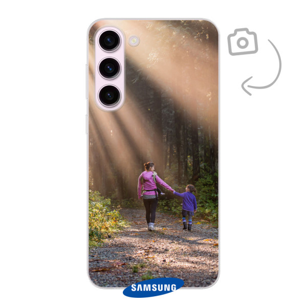 Étui de téléphone solide imprimé au dos pour Samsung Galaxy S23 Plus