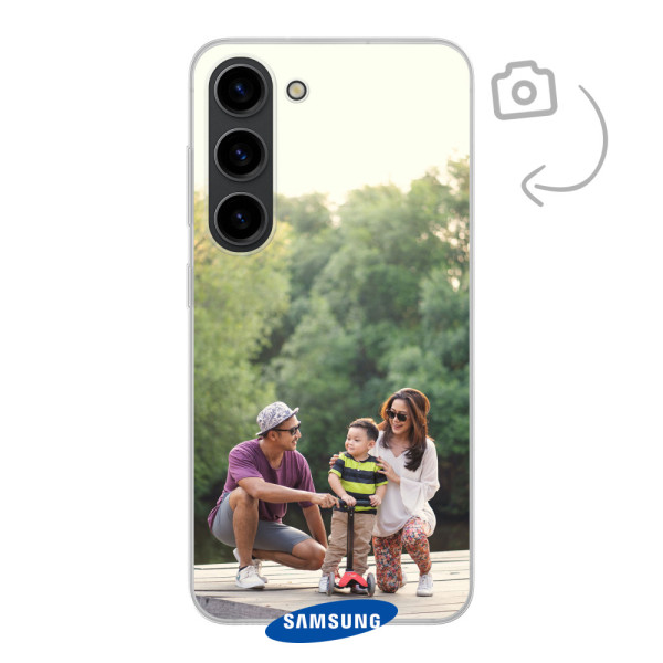 Étui de téléphone solide imprimé au dos pour Samsung Galaxy S23