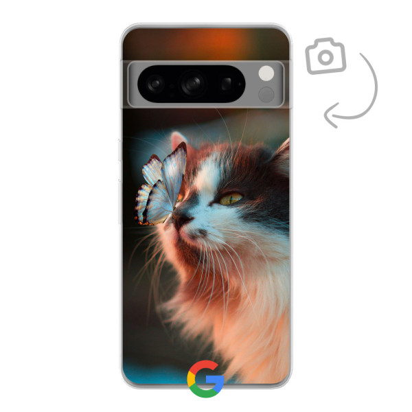 Etui de téléphone en flexibel imprimé au dos pour Google Pixel 8