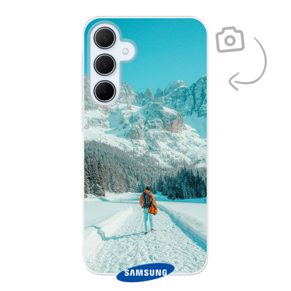 Etui de téléphone en flexibel imprimé au dos pour Samsung Galaxy A35