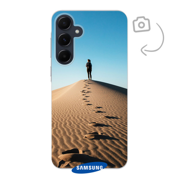 Etui de téléphone en flexibel imprimé au dos pour Samsung Galaxy A55