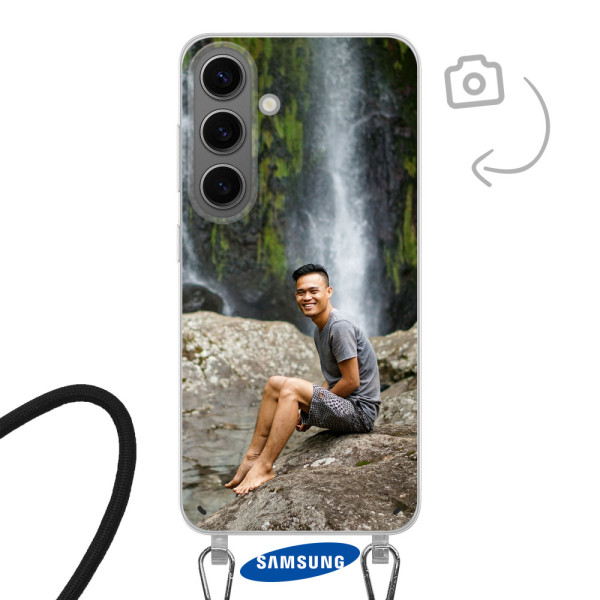 Etui de téléphone avec cordon pour Samsung Galaxy S24