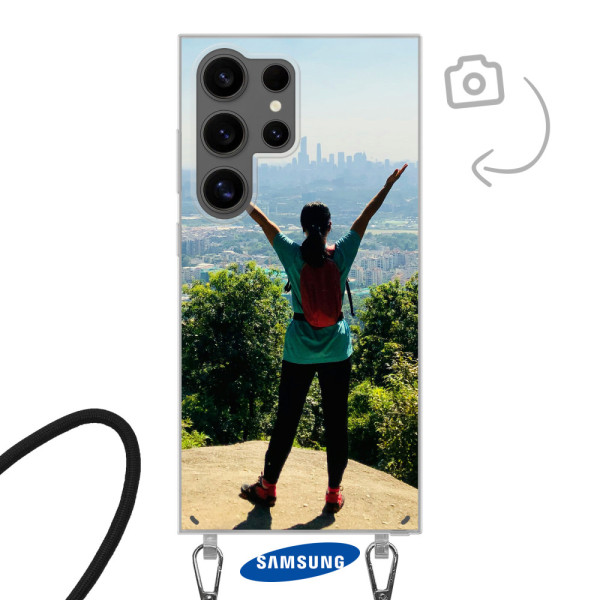 Etui de téléphone avec cordon pour Samsung Galaxy S24 Ultra